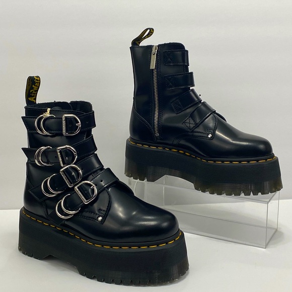 NEW DR MARTENS JADON MAX LEATHER PLATFORM BOOT - Picture 5 of 11